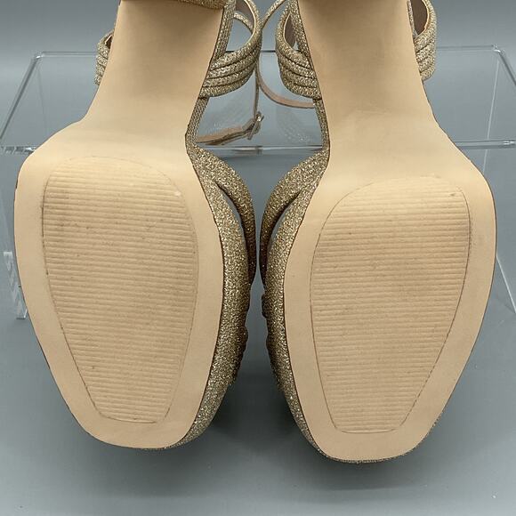 NEW Steve Madden Women’s Laurel Platform Sandals Gold Size 9M - Picture 10 of 10